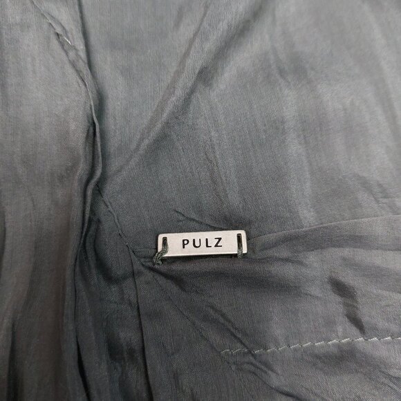 Pulz Jeans Women’s Gray Silk Blend 3/4 Sleeves Blouse Tunic Dress Size S - Picture 8 of 10